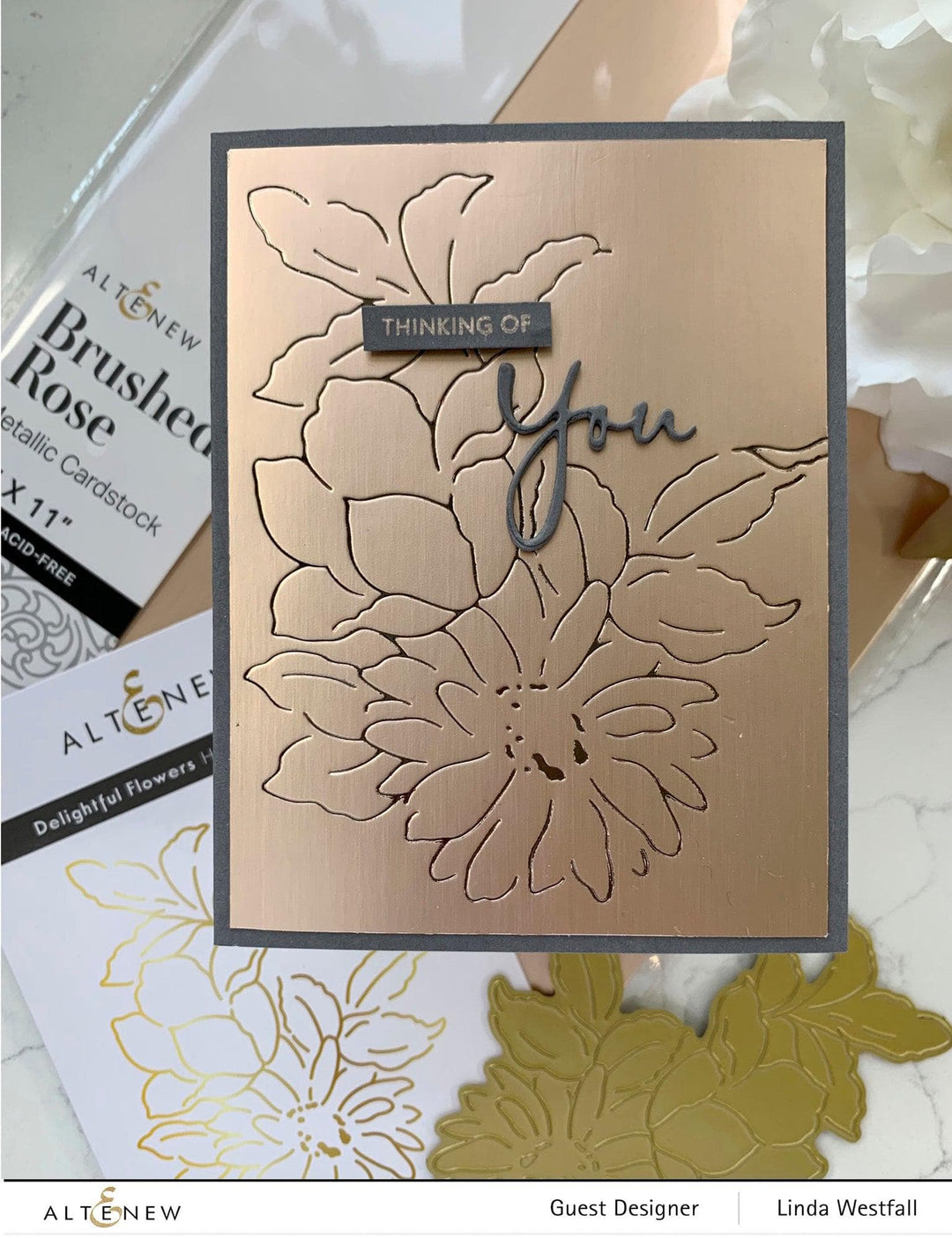 Altenew Hot Foil Plate & Stencil Bundle Delightful Flowers Hot Foil Plate & Stencil Bundle