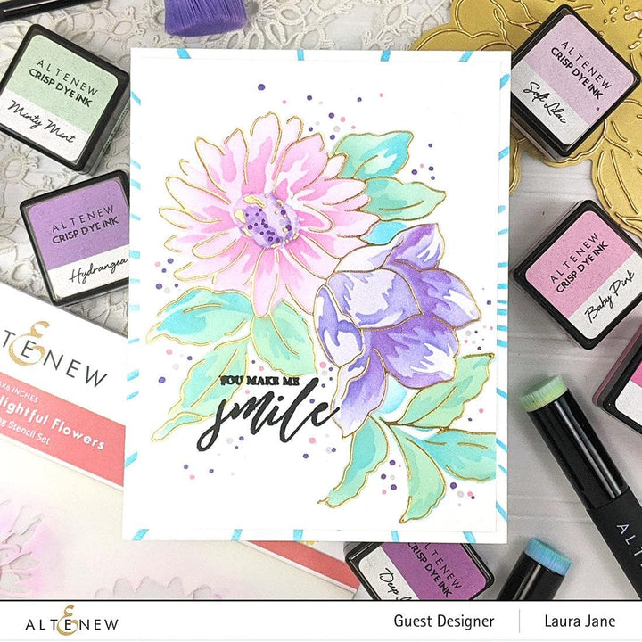 Altenew Hot Foil Plate & Stencil Bundle Delightful Flowers Hot Foil Plate & Stencil Bundle