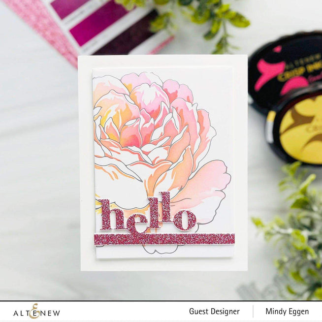 Altenew Gilded Rose hot foil plate and stencil bundle for elegant floral foil crafting and card making.