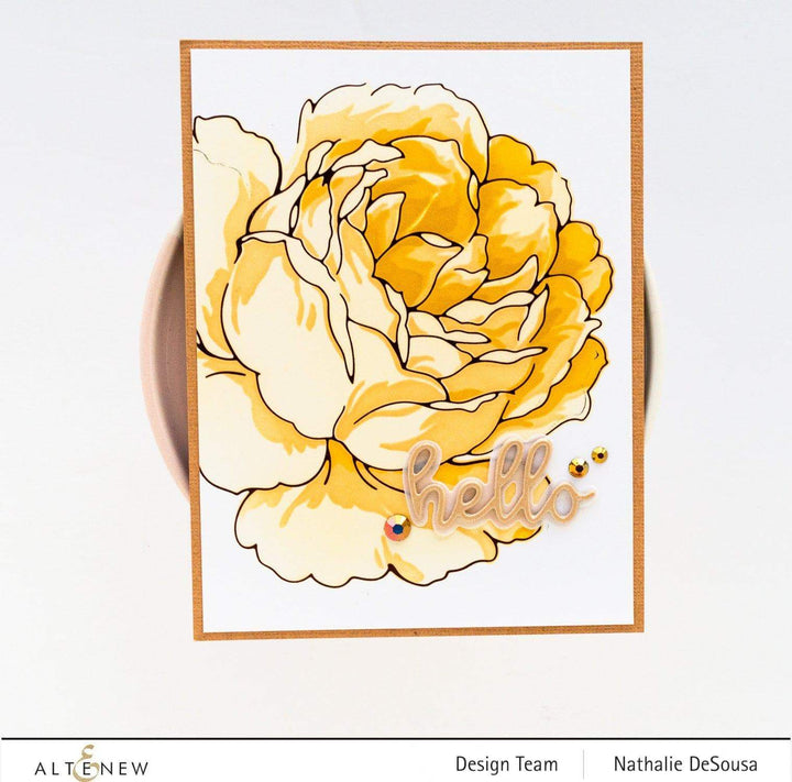Altenew Hot Foil Plate & Stencil Bundle Gilded Rose Hot Foil Plate & Layering Stencil Bundle