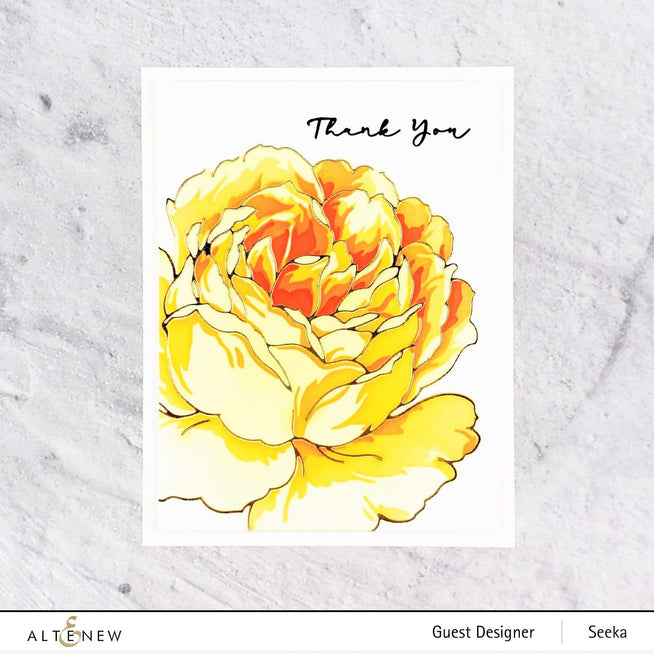 Altenew Gilded Rose hot foil plate and stencil bundle with intricate floral design, gold accents, and detailed crafting elements.