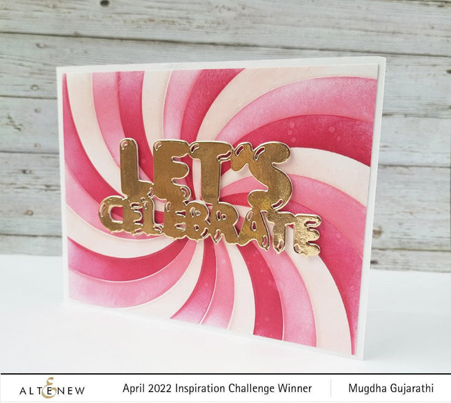 Altenew Stamp & Die & Hot Foil Plate Bundle Rainbow Burst Hot Foil Plate & Stencil Bundle