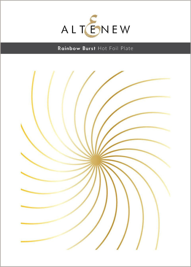 Altenew Hot Foil Plate & Stencil Bundle Rainbow Burst