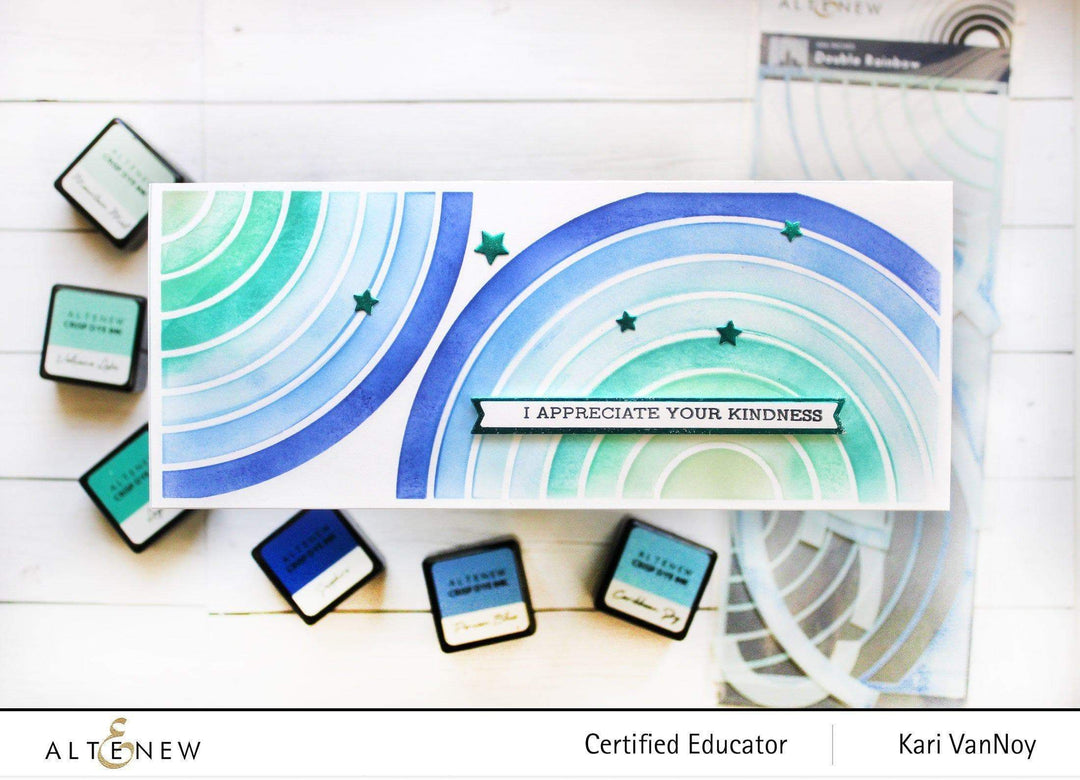 Altenew Hot Foil Plate & Stencil Bundle Sentiment Banners Hot Foil Plate & Cover Die Bundle