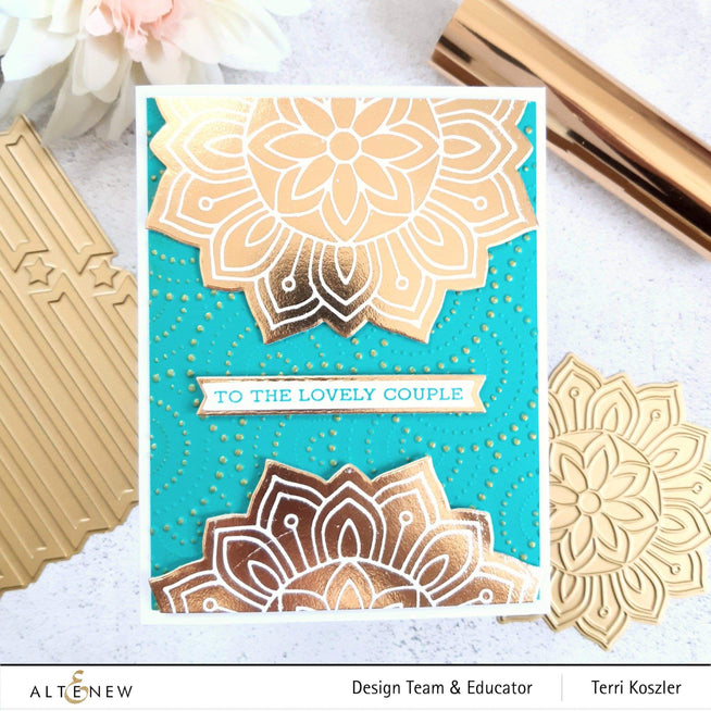 Altenew Hot Foil Plate & Stencil Bundle Sentiment Banners Hot Foil Plate & Cover Die Bundle