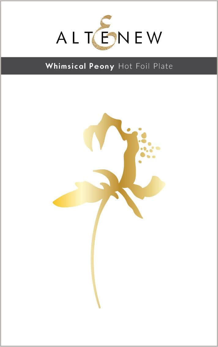 Altenew Hot Foil Plate & Stencil Bundle Whimsical Peony Hot Foil Plate & Stencil Bundle