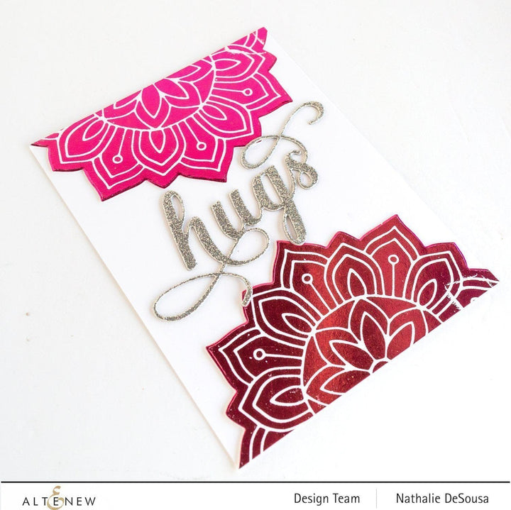 Part A-Glitz Art Craft Co.,LTD Hot Foil Plate Sunburst Doily Hot Foil Plate & Die Set