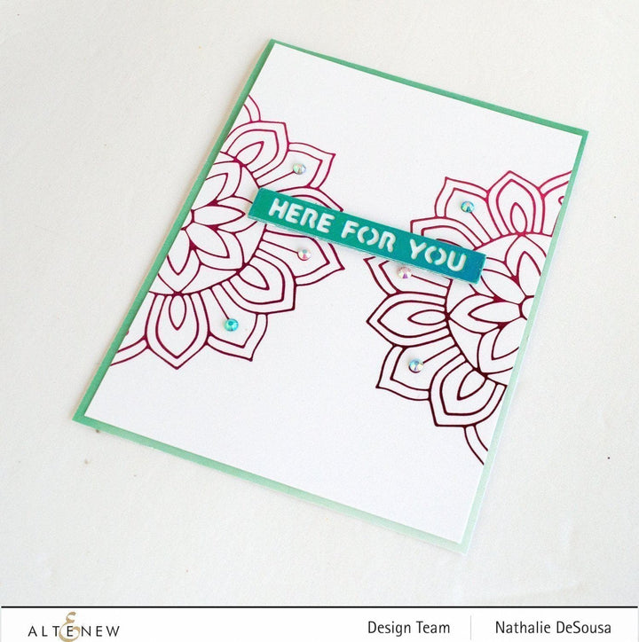 Part A-Glitz Art Craft Co.,LTD Hot Foil Plate Sunburst Doily Hot Foil Plate & Die Set