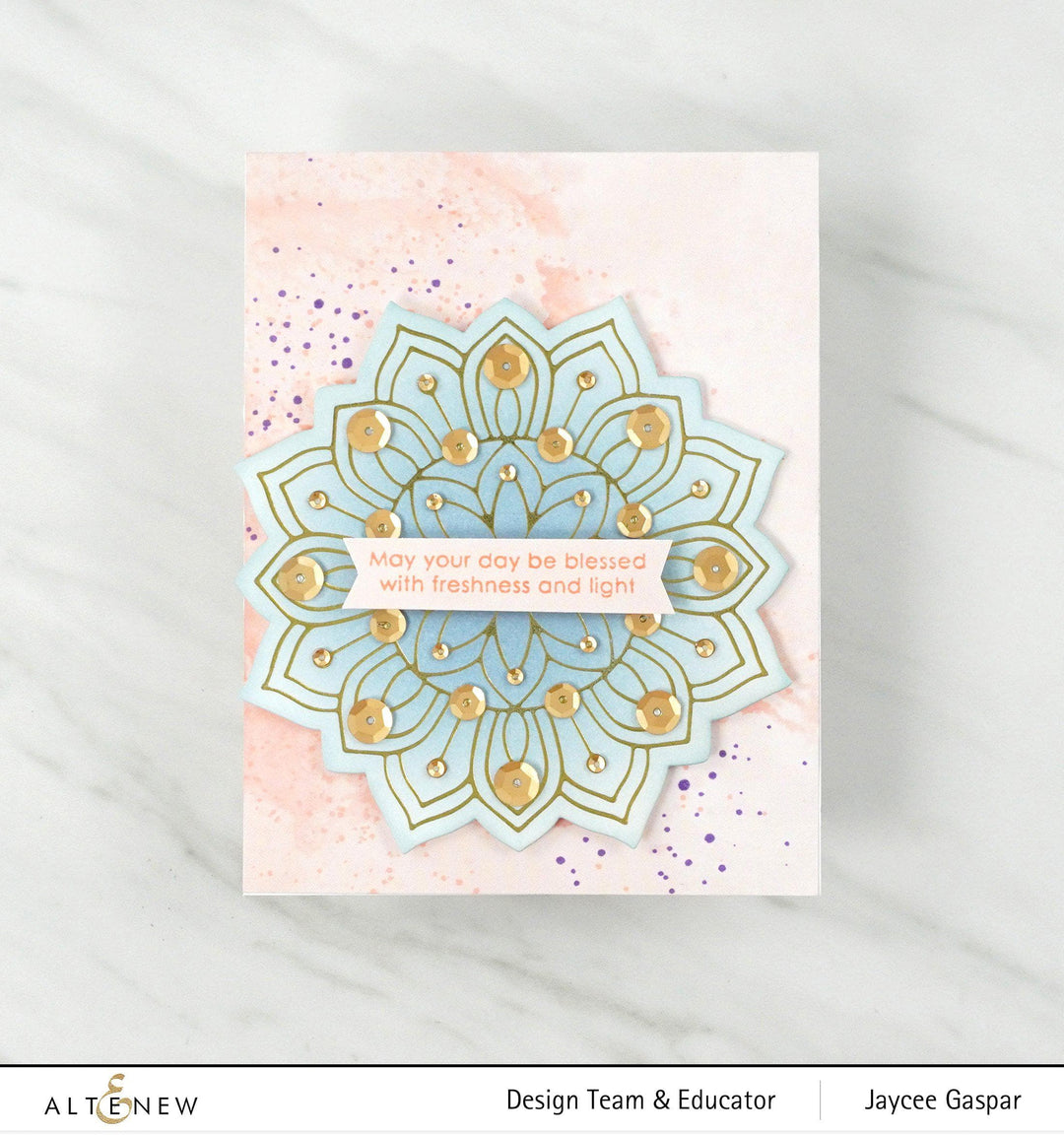 Part A-Glitz Art Craft Co.,LTD Hot Foil Plate Sunburst Doily Hot Foil Plate & Die Set