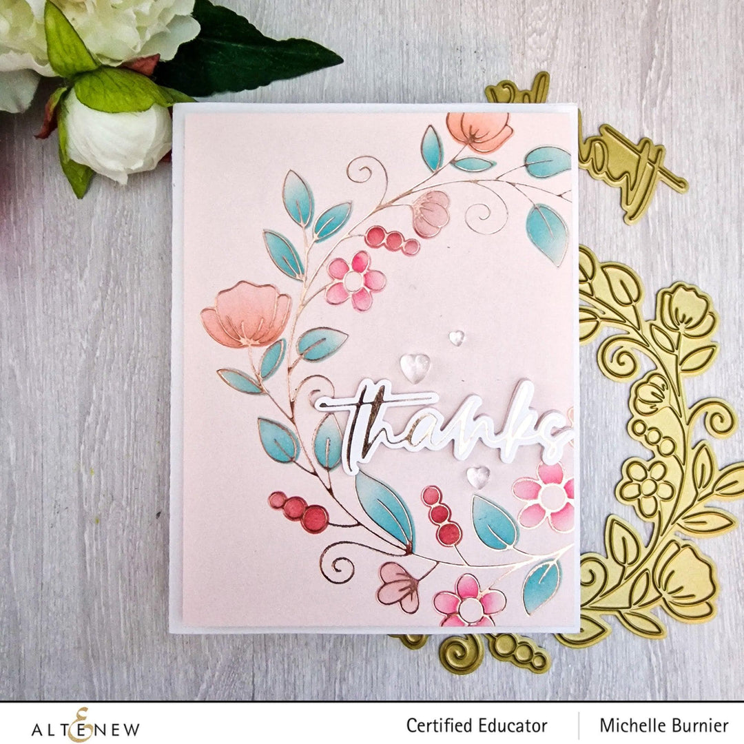 Part A-Glitz Art Craft Co.,LTD Hot Foil Plate Sweet Sentiments Hot Foil Plate Set