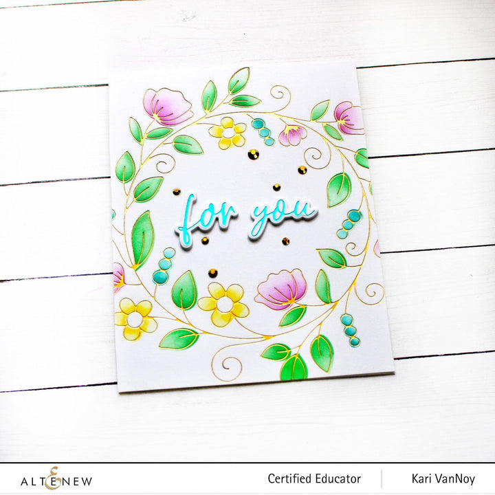 Part A-Glitz Art Craft Co.,LTD Hot Foil Plate Sweet Sentiments Hot Foil Plate Set