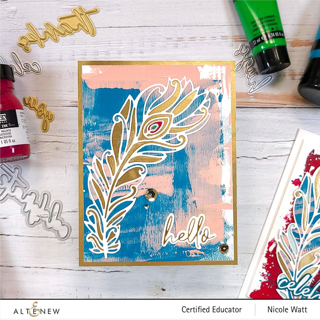 Part A-Glitz Art Craft Co.,LTD Hot Foil Plate Sweet Sentiments Hot Foil Plate Set