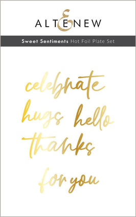 Part A-Glitz Art Craft Co.,LTD Hot Foil Plate Sweet Sentiments Hot Foil Plate Set