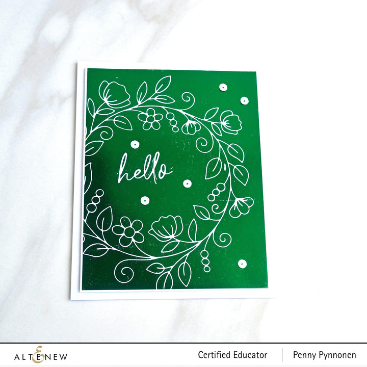 Part A-Glitz Art Craft Co.,LTD Hot Foil Plate Sweet Sentiments Hot Foil Plate Set