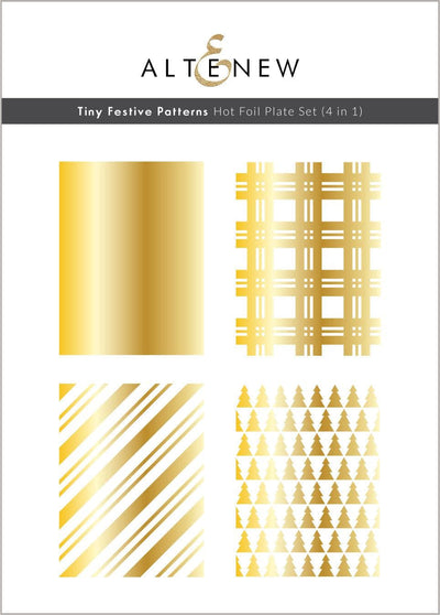 Part A-Glitz Art Craft Co.,LTD Hot Foil Plate Tiny Festive Patterns Hot Foil Plate Set (4 in 1)