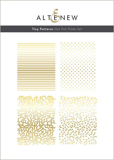 Part A-Glitz Art Craft Co.,LTD Hot Foil Plate Tiny Patterns Hot Foil Plate Set (4 in 1)