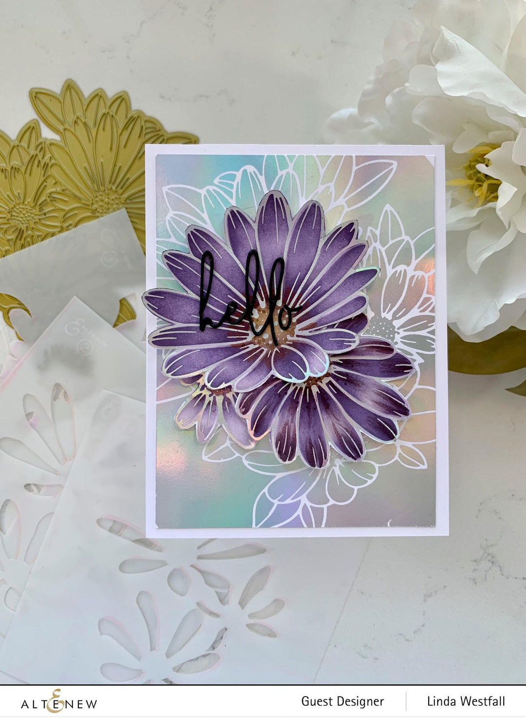 Part A-Glitz Art Craft Co.,LTD Hot Foil Plate Vibrant Florals Hot Foil Plate