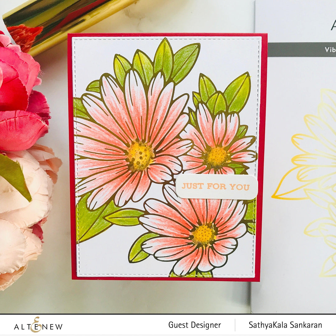 Part A-Glitz Art Craft Co.,LTD Hot Foil Plate Vibrant Florals Hot Foil Plate