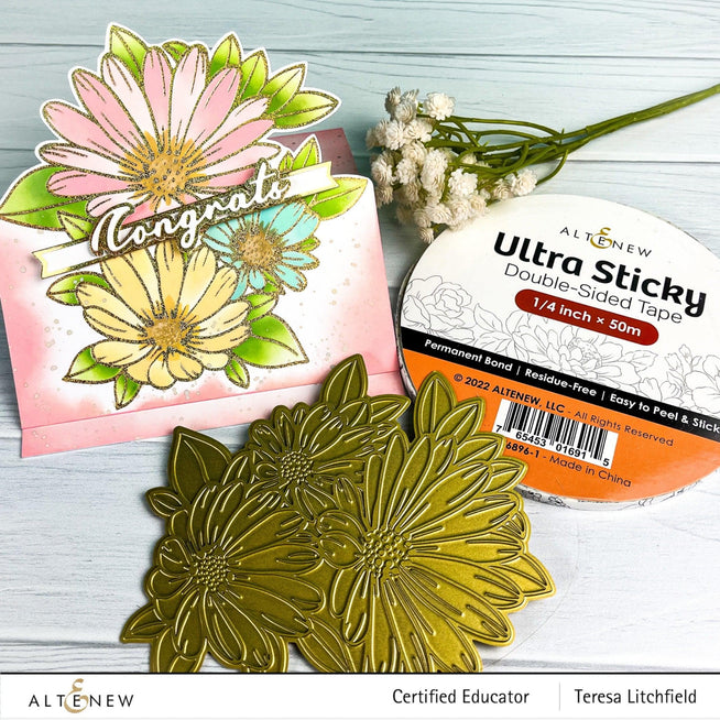 Part A-Glitz Art Craft Co.,LTD Hot Foil Plate Vibrant Florals Hot Foil Plate