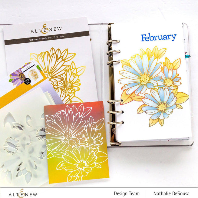 Part A-Glitz Art Craft Co.,LTD Hot Foil Plate Vibrant Florals Hot Foil Plate