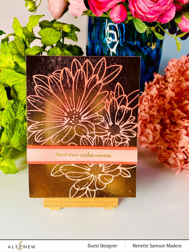 Part A-Glitz Art Craft Co.,LTD Hot Foil Plate Vibrant Florals Hot Foil Plate