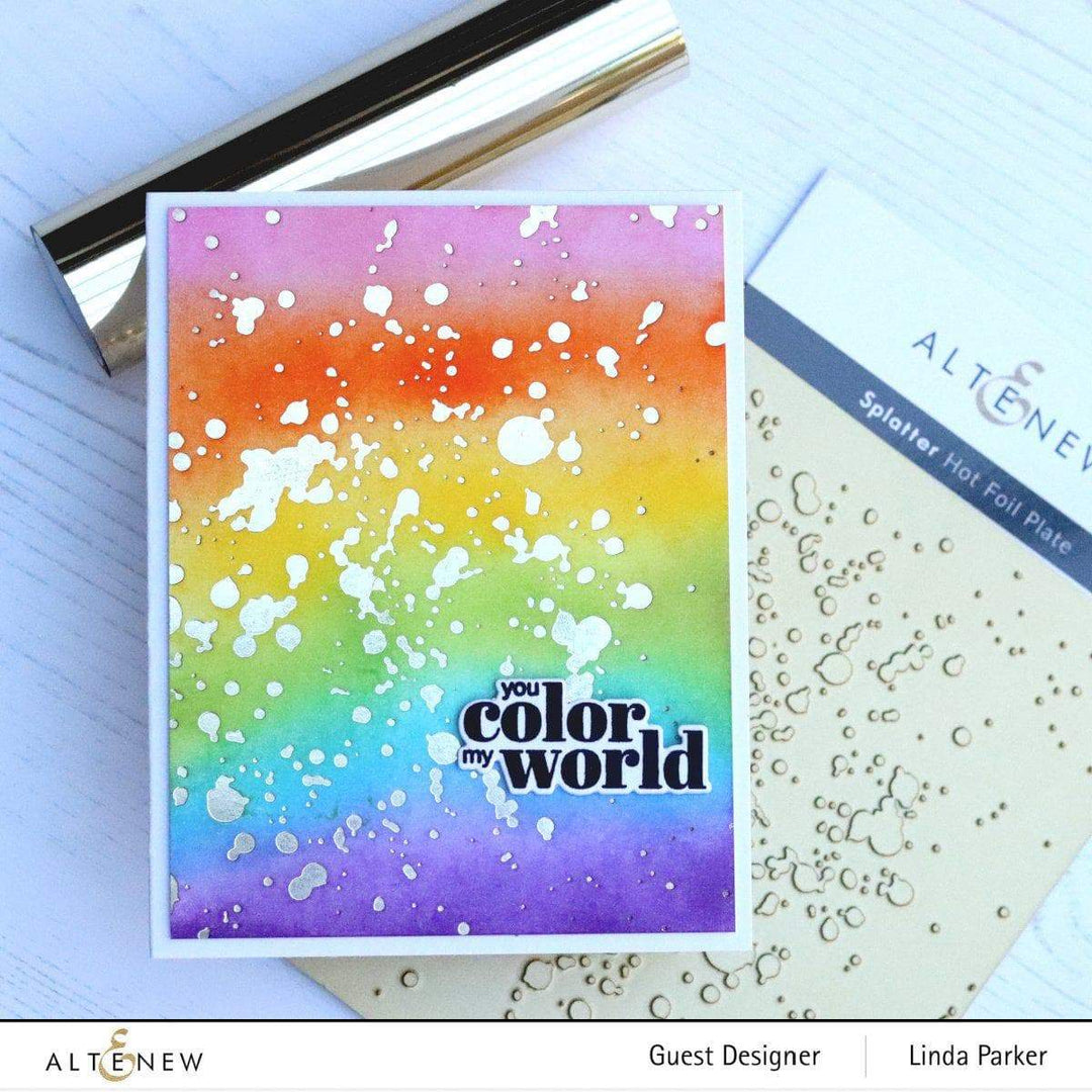 Part A-Glitz Art Craft Co.,LTD Hot Foil Plate Z - Splatter Hot Foil Plate