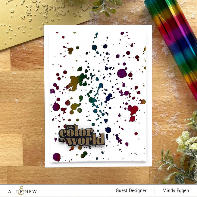 Part A-Glitz Art Craft Co.,LTD Hot Foil Plate Z - Splatter Hot Foil Plate