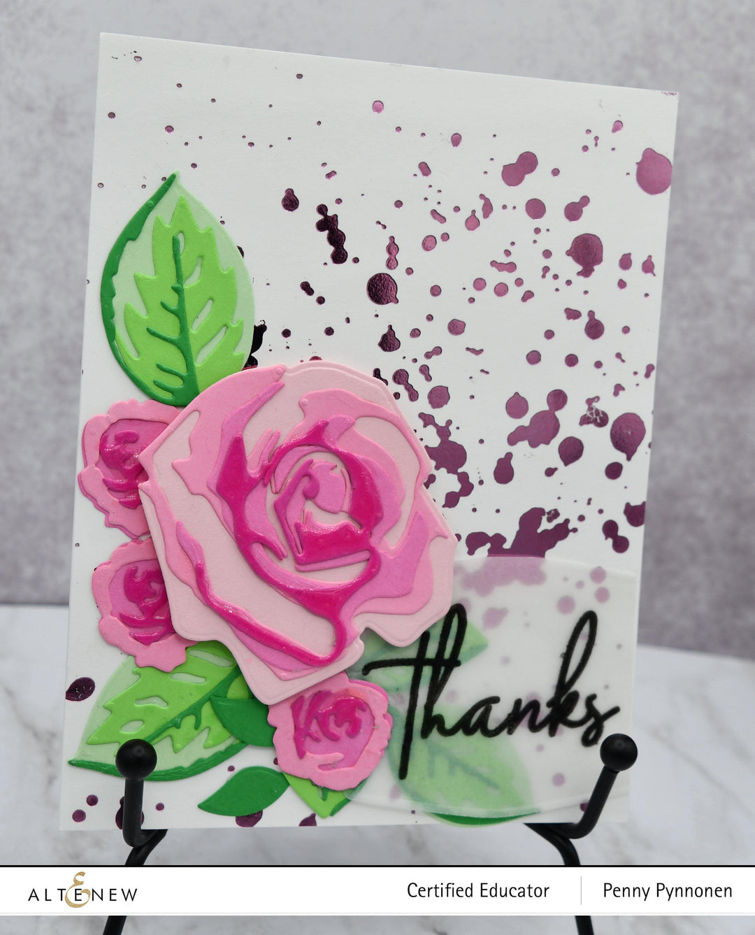 Part A-Glitz Art Craft Co.,LTD Hot Foil Plate Z - Splatter Hot Foil Plate