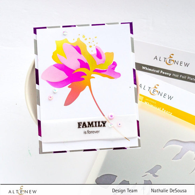 Part A-Glitz Art Craft Co.,LTD Hot Foil Plate Whimsical Peony Hot Foil Plate