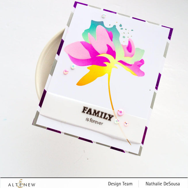 Z - Whimsical Peony Hot Foil Plate