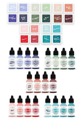 Stewart Superior Ink Bundle 20 Fresh Dye Ink Mini Cube & Re-inker Bundle
