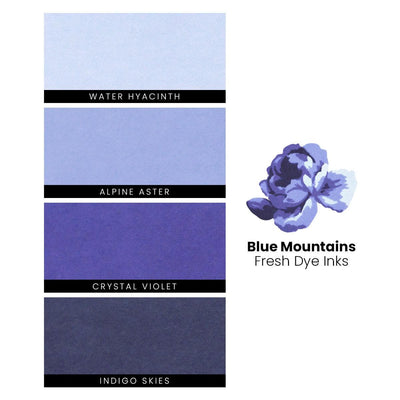 Altenew Ink Bundle Blue Mountains Fresh Dye Ink
