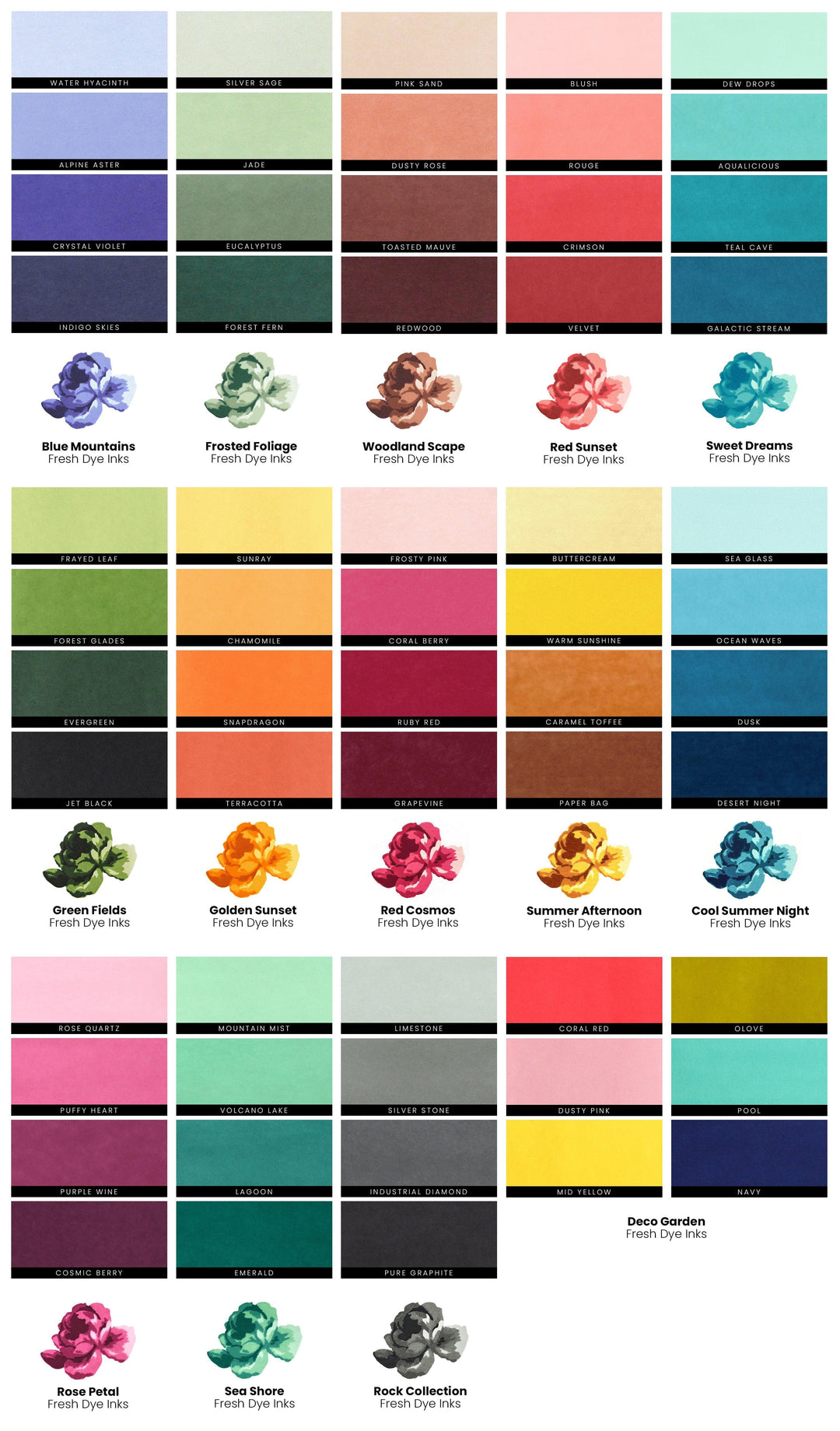 Stewart Superior Ink Bundle ChromaBloom Delights Fresh Dye Ink Bundle