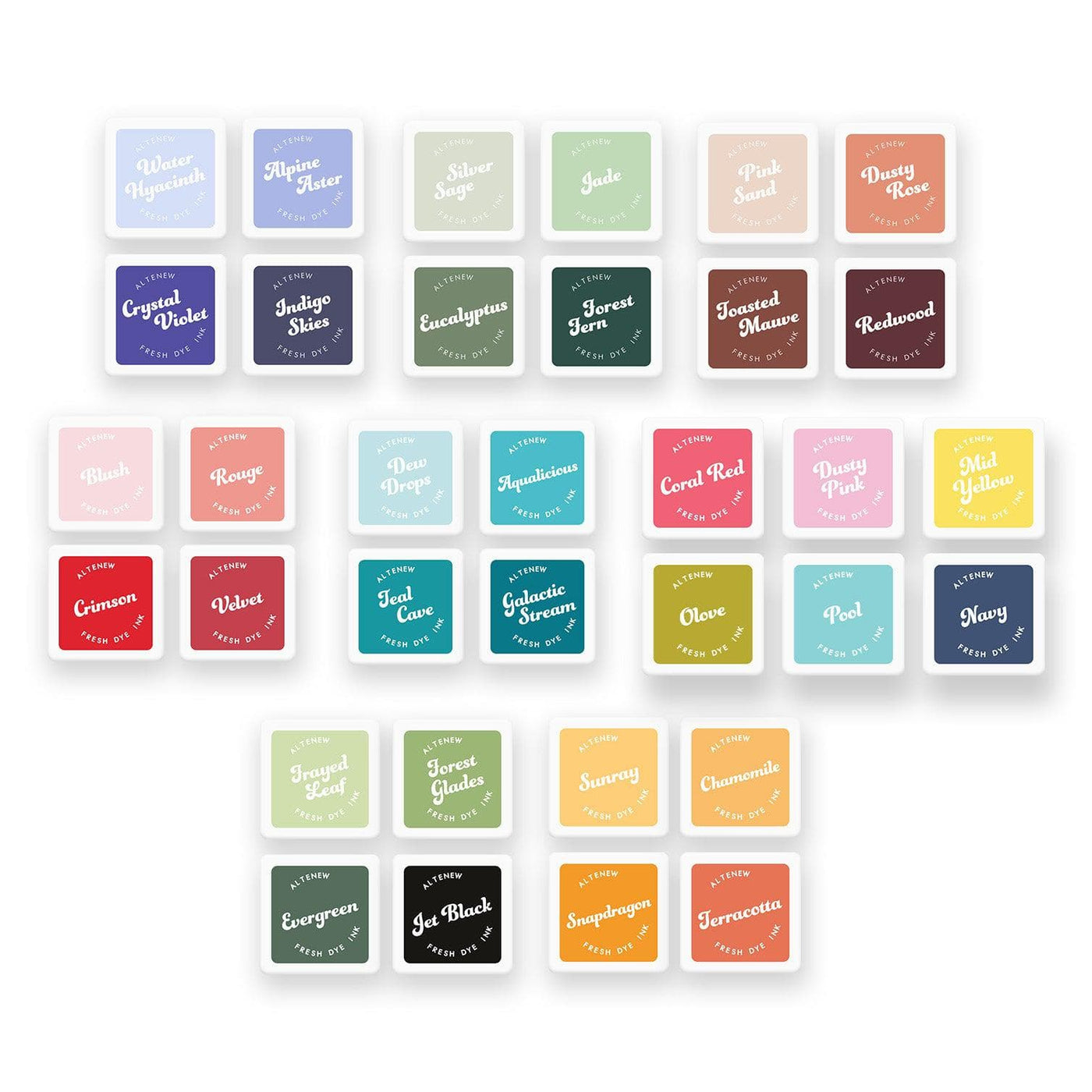 Stewart Superior Ink Bundle Colorful Charisma Fresh Dye Ink Mini Cube Bundle