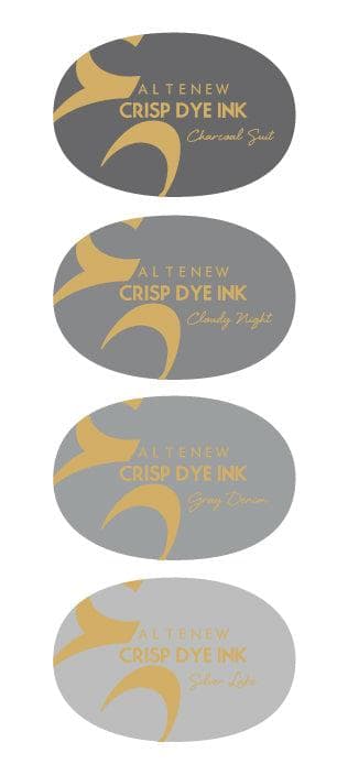 Altenew Ink Bundle Gentleman's Gray Crisp Dye Ink Oval Set