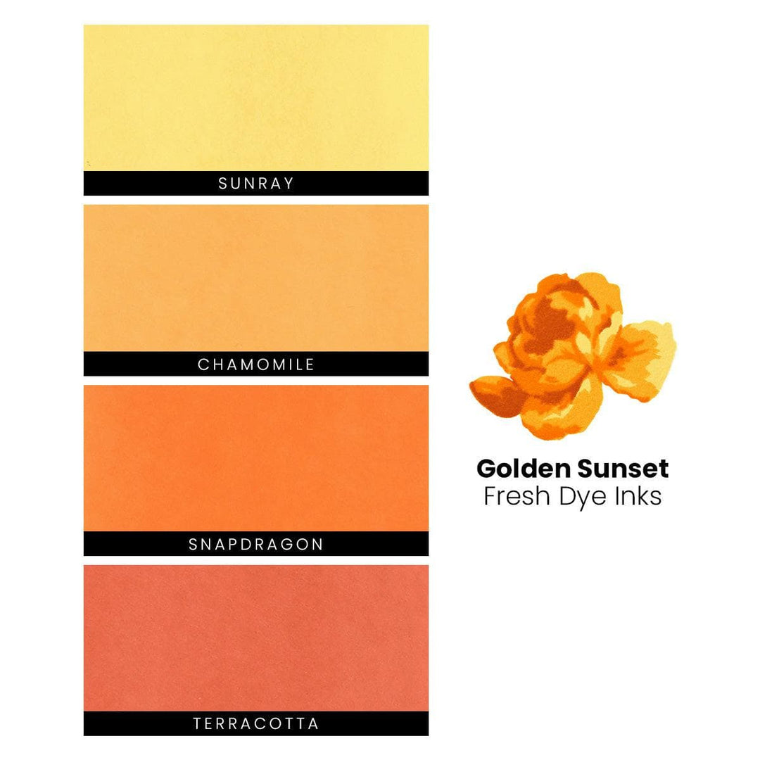 Altenew Ink Bundle Golden Sunset Fresh Dye Ink