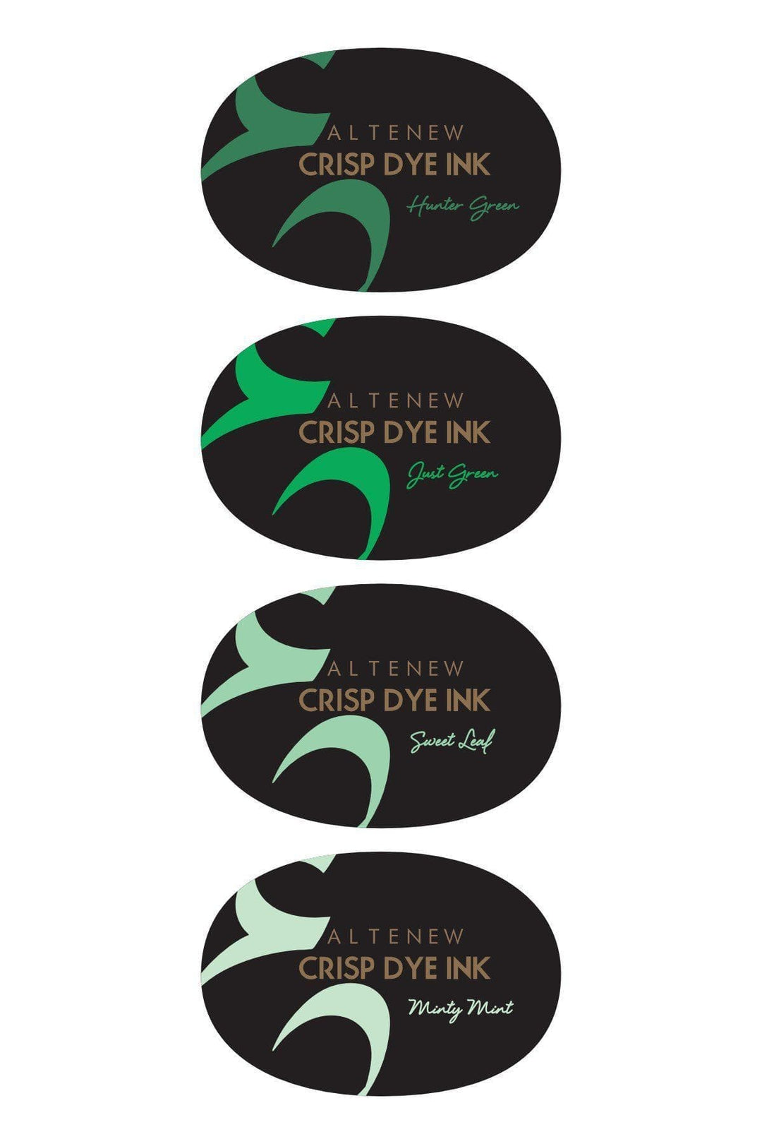 Altenew Ink Bundle Green Meadows Crisp Dye Ink Oval Set