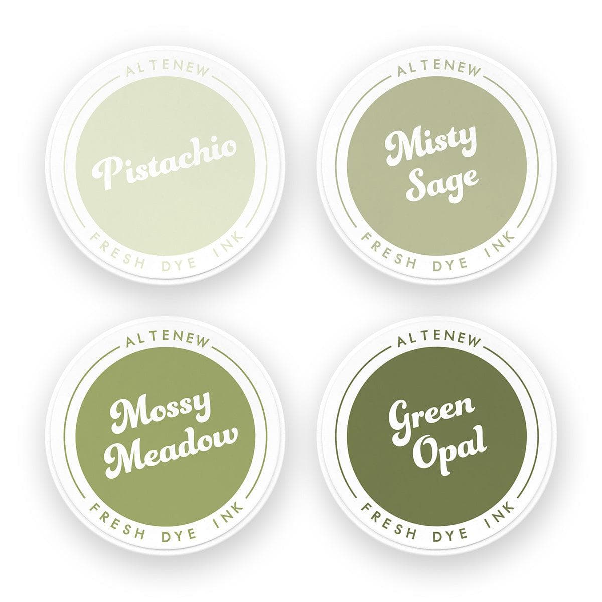 Jade Dreams Fresh Dye Ink - Vibrant Green Stamping Ink Bundle
