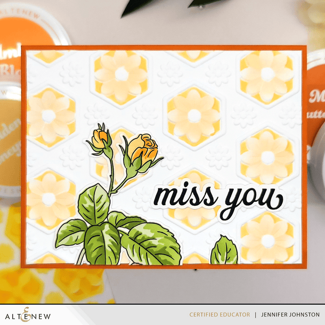 Altenew Sun-Kissed Delights Fresh Dye Ink bundle with vibrant ink pads in bright yellow, orange, and pink shades for crafting and stamping.