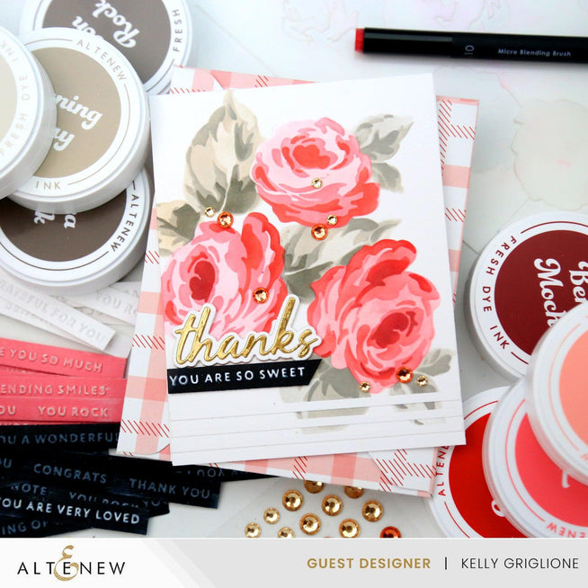 Altenew Tea Party Fresh Dye Ink Bundle with multiple colorful ink pads for stamping and crafting projects.