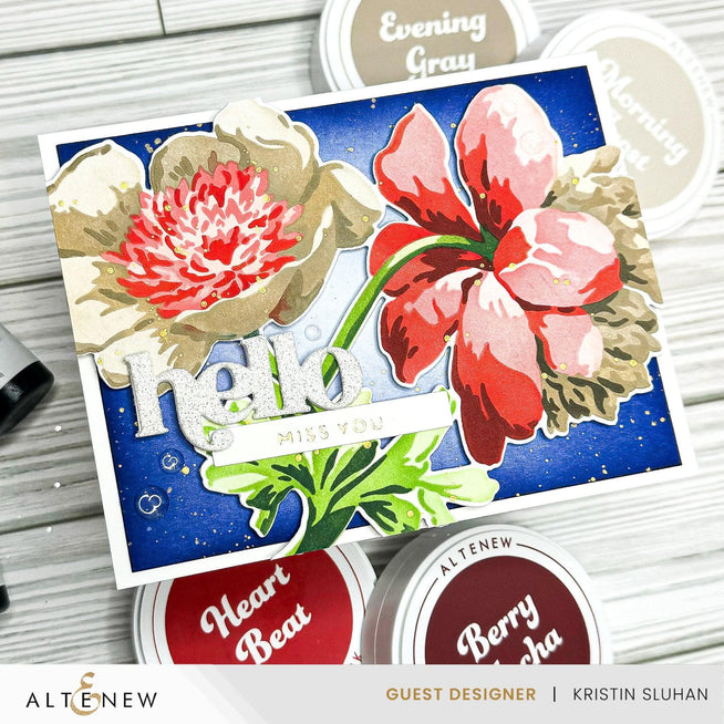 Altenew Tea Party Fresh Dye Ink bundle with colorful ink pads in vibrant shades for stamping and crafting projects.
