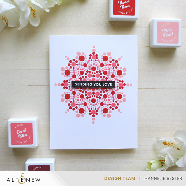Altenew Tea Party Fresh Dye Ink Bundle with multiple vibrant ink pads arranged in a display.