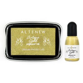 Altenew Ink & Re-inker Bundle Antique Gold Pigment Ink & Re-inker Bundle
