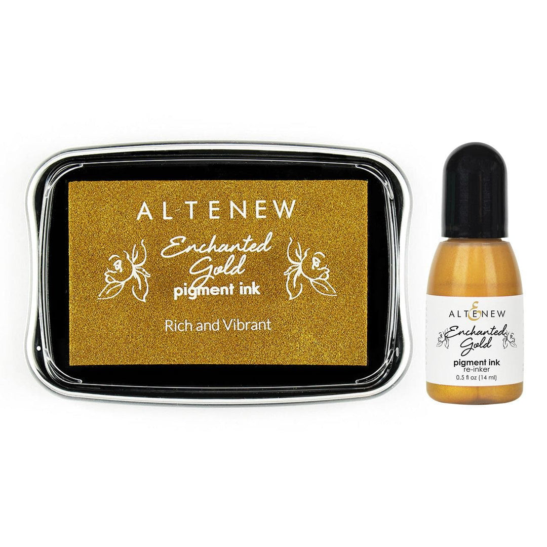 Altenew Ink & Re-inker Bundle Enchanted Gold Pigment Ink & Re-inker Bundle