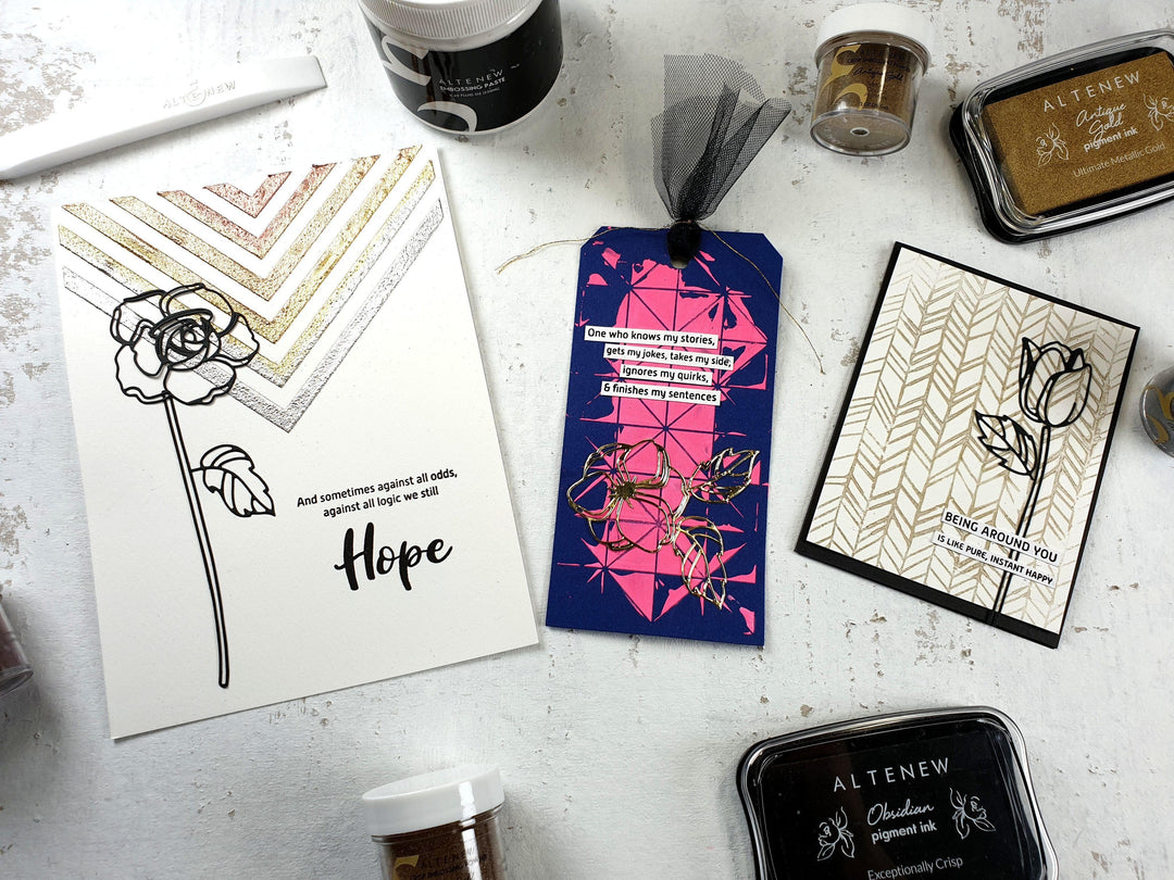 Altenew Ink & Re-inker Bundle Obsidian Pigment Ink & Re-inker Bundle