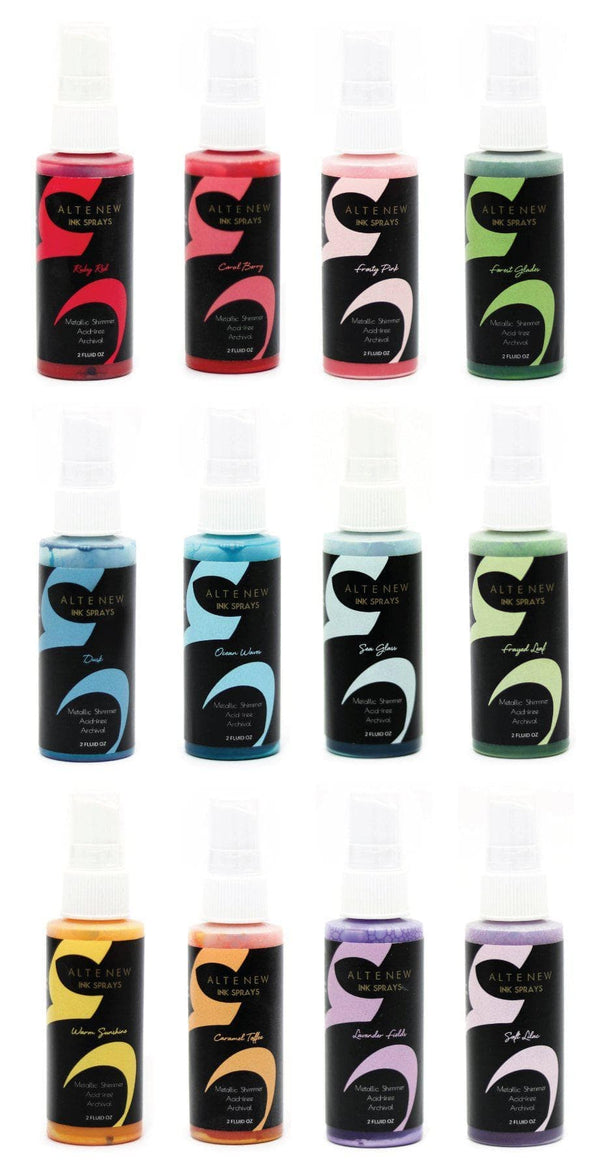 Altenew Ink Spray Bundle 12 Metallic Shimmer Ink Spray Bundle