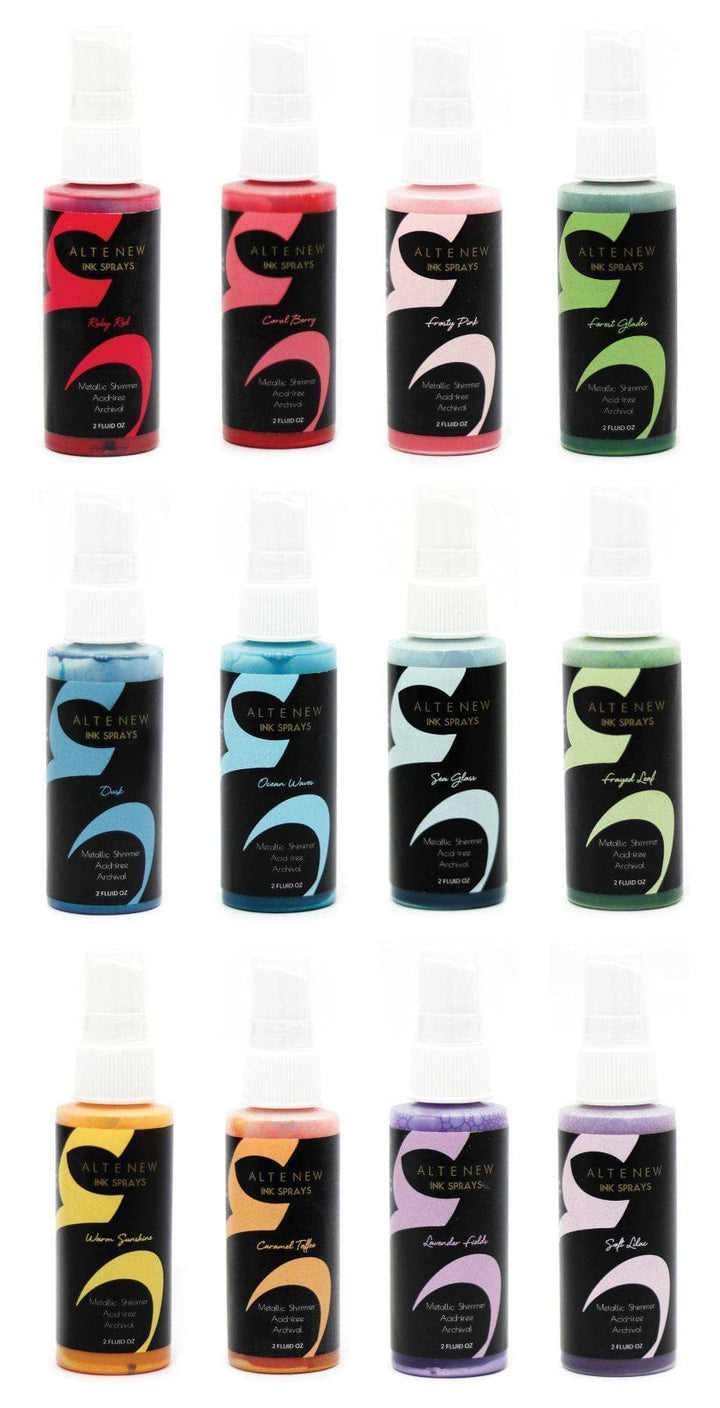 Altenew Ink Spray Bundle 12 Metallic Shimmer Ink Spray Bundle