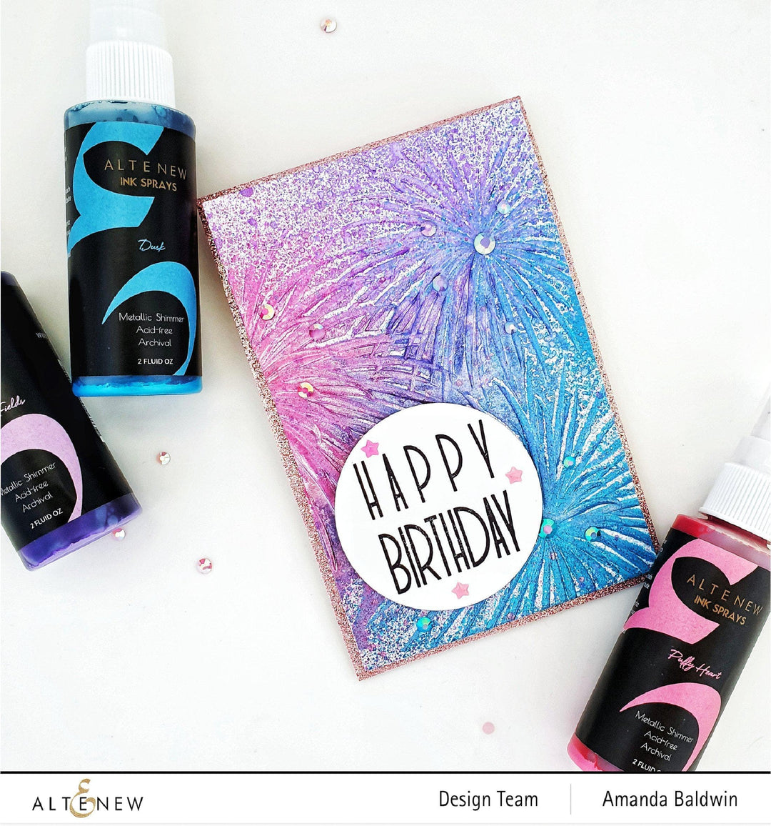 Altenew Ink Spray Bundle 12 Metallic Shimmer Ink Spray Bundle