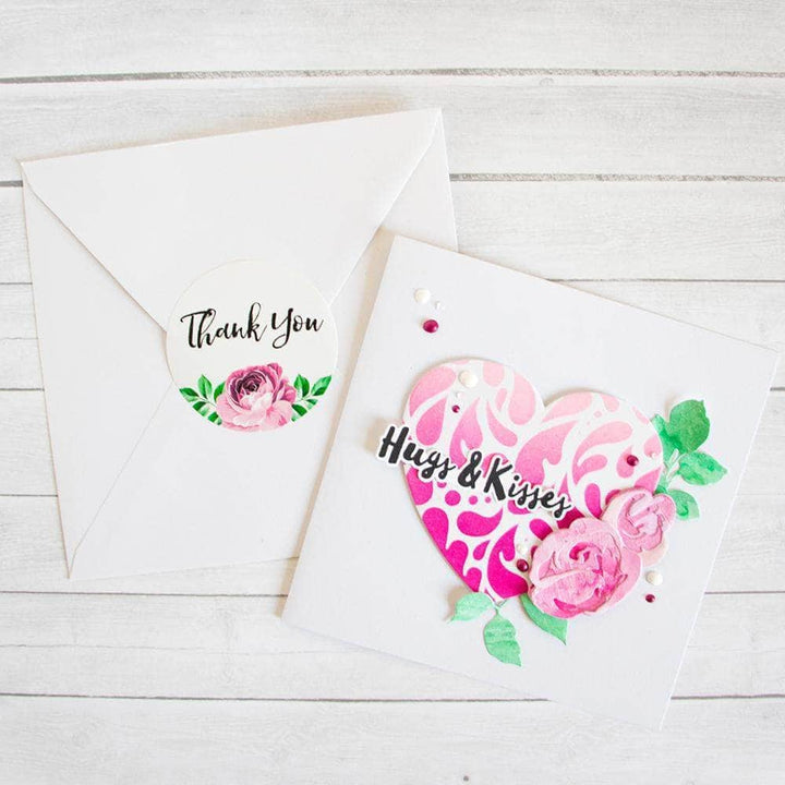 Altenew Ink Spray & Stencil Bundle Flowing Hearts Stencil & Ink Spray Bundle