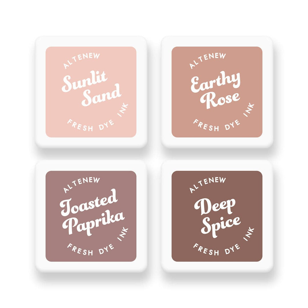 Earthy Embrace Fresh Dye Ink Mini Cube Set